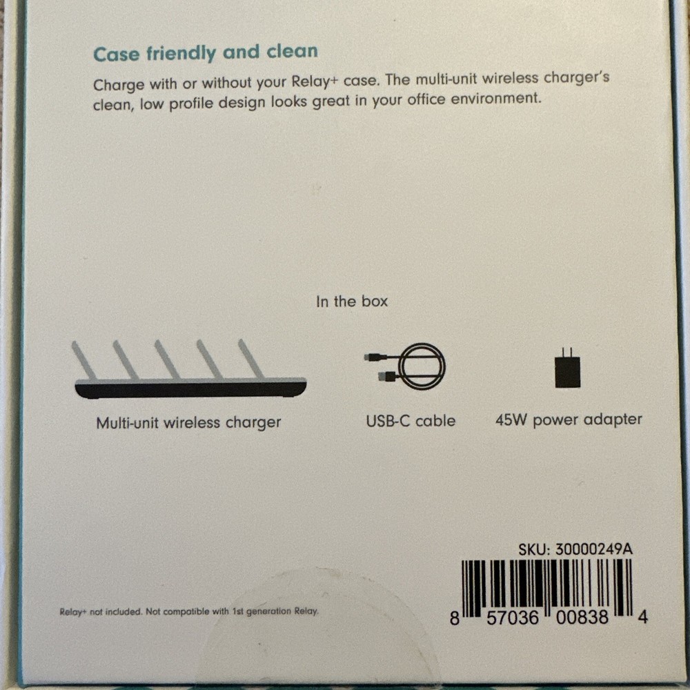 Relay+ Screenless Communication Multi-unit Wireless Charger