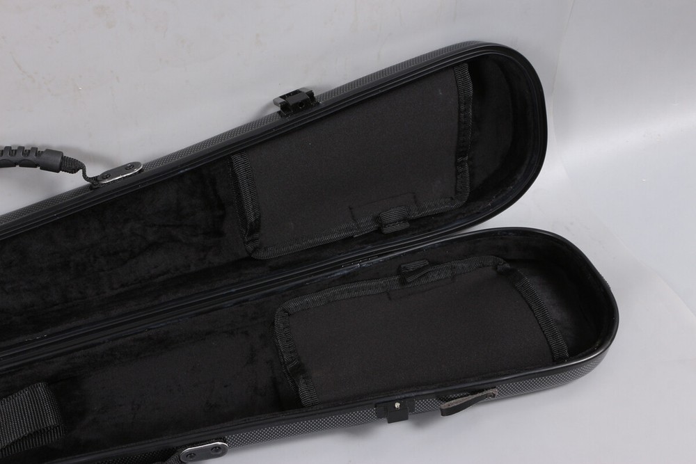 Advanced Black double bass Bow Case/Box Carbon Composite Light hold 2pcs bows