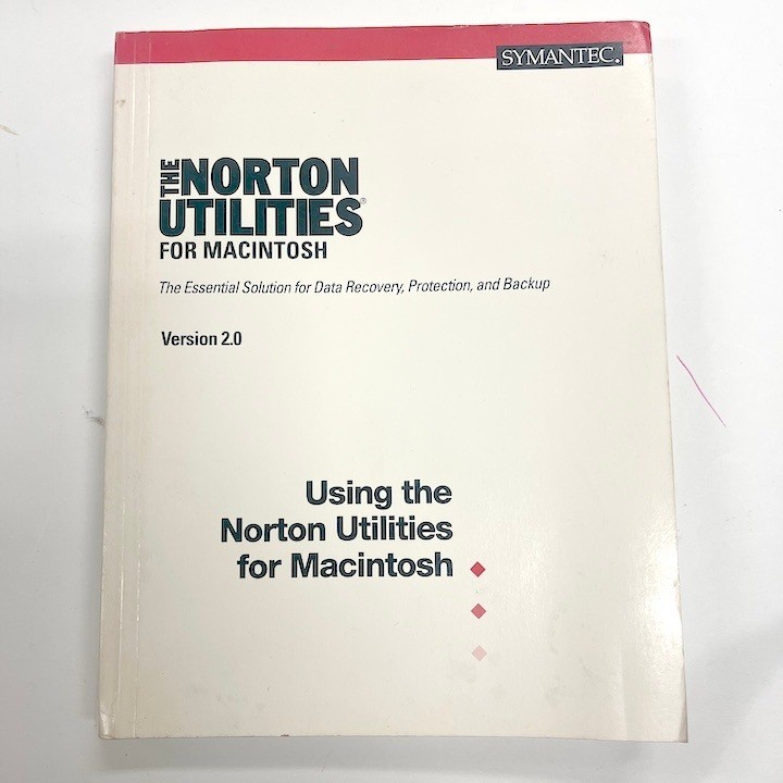 1995 Norton Utilities for Macintosh Computer v 2.0 User's Manual
