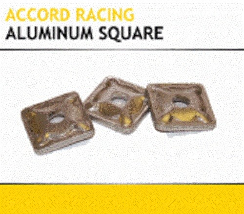 SnowStuds Aluminum Square Domed Backers (5/16") - 24 Pack