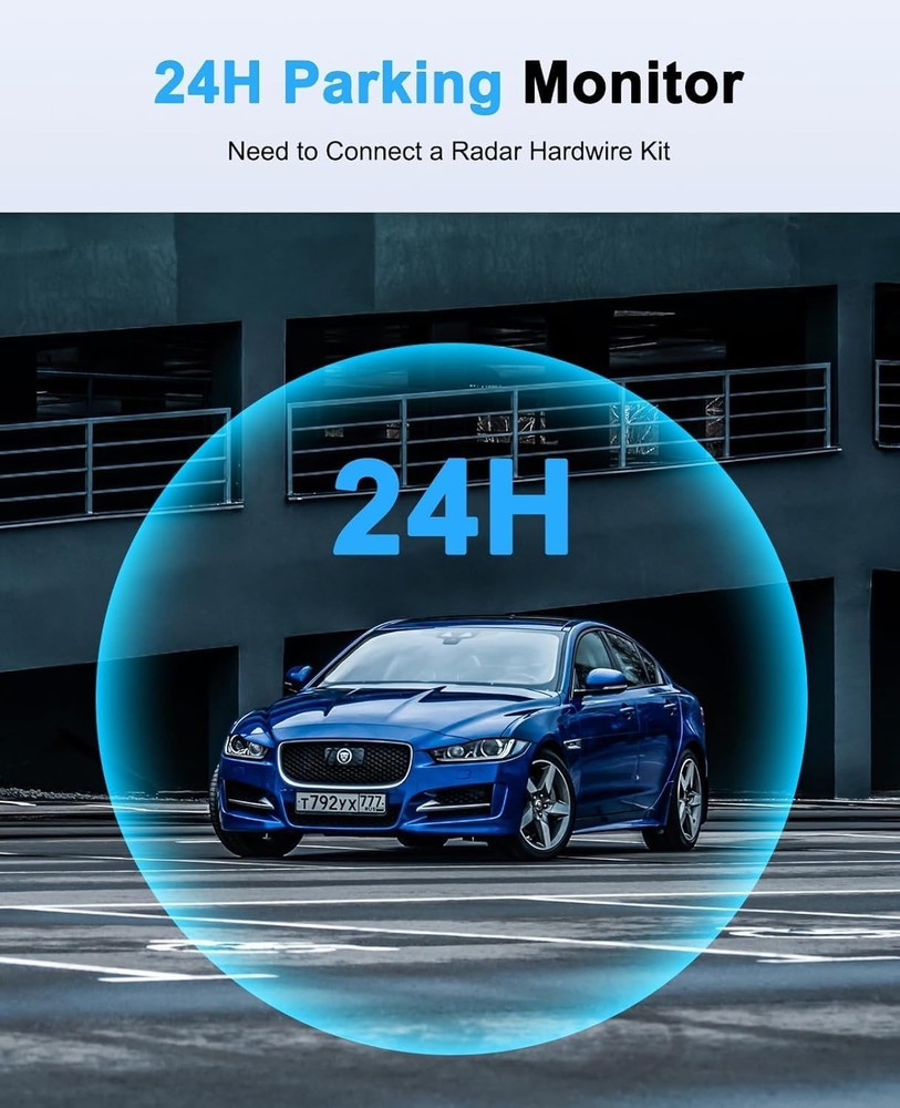 4K Full HD Car Camera DashCam Suction cup type 4 Channels 360° Front Rear Inside