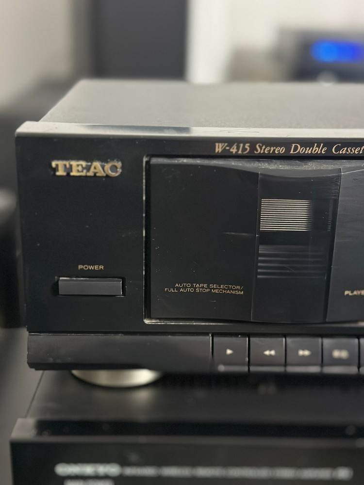 TEAC W 415 Stereo Double Cassette Deck Vintage Audio Working Tested