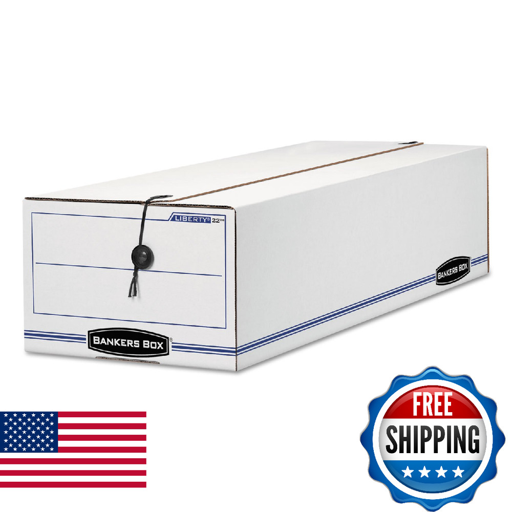 Bankers Box LIBERTY Check and Form Boxes, Standard Set-Up, String and Button, 7