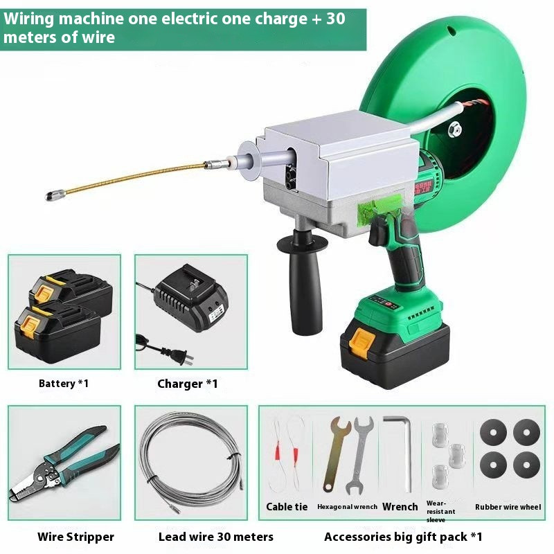 Electric Wire Pulling Hydroelectric Discharge Lead Threading Machine