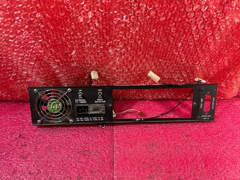 ADTECH SX/12 DATA LINK SIMULATOR Rear Panel