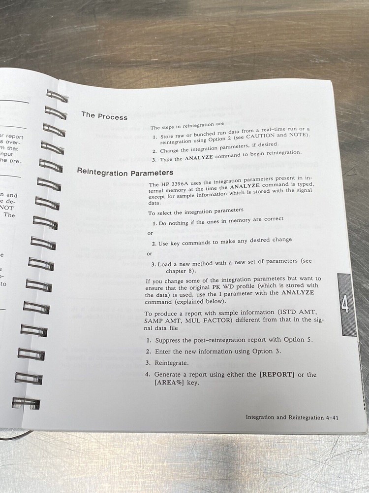 Hewlett Packard HP 3396A Integrator -Users Guide / Instruction Manual