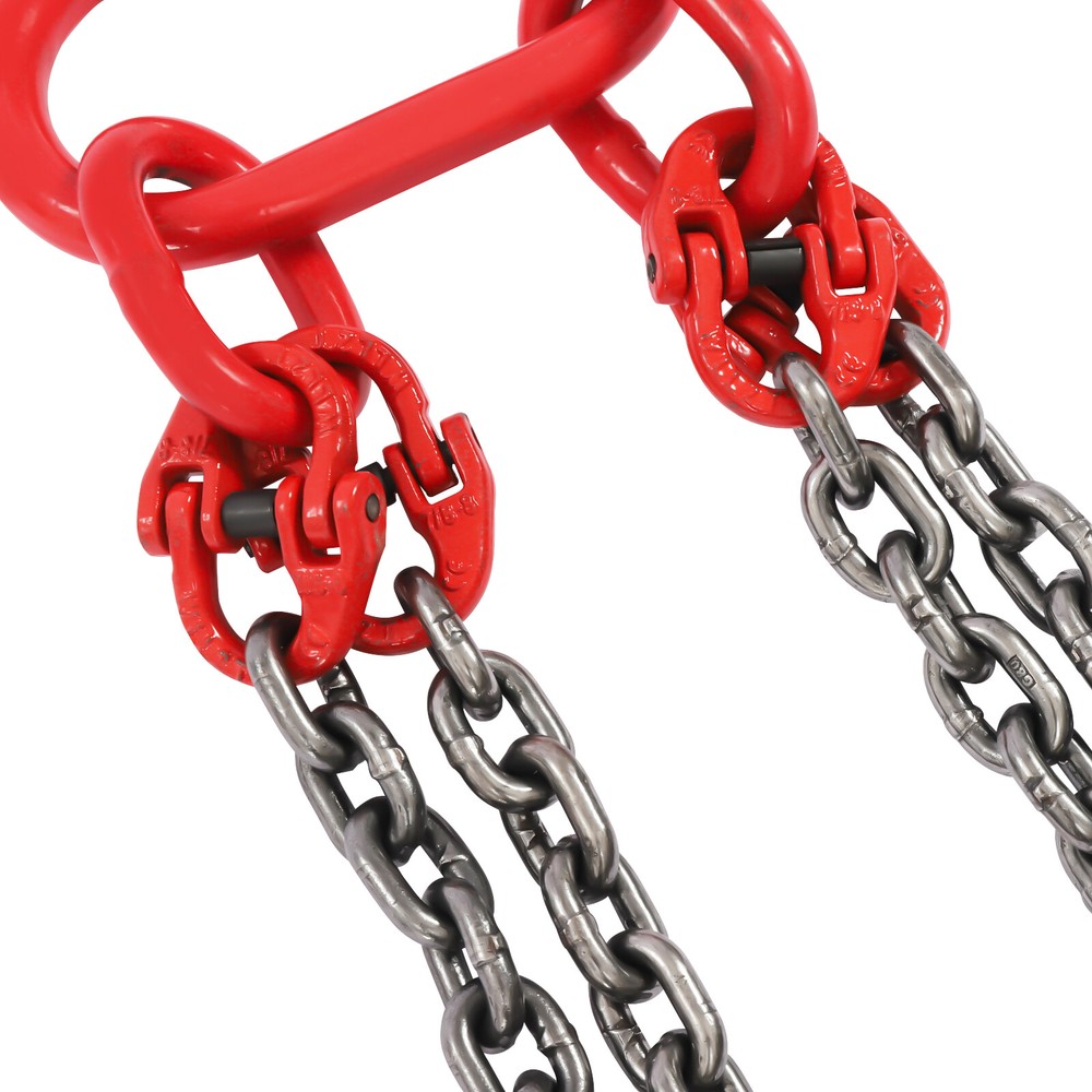 5T Chain Sling Mining Lifting Moving Link Hoisting Crane Self-locking Hook 10FT