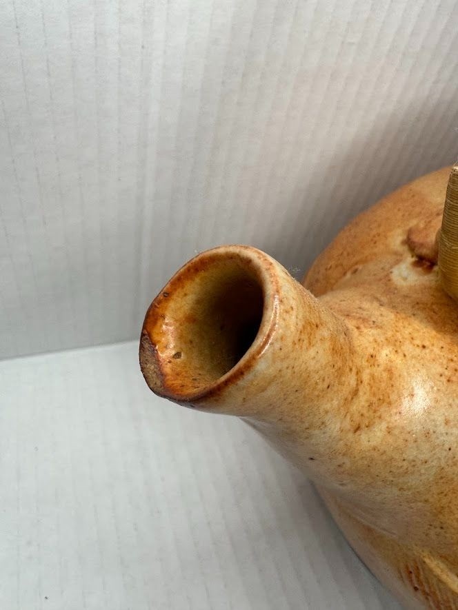 Stoneware Teapot with Bamboo Handle