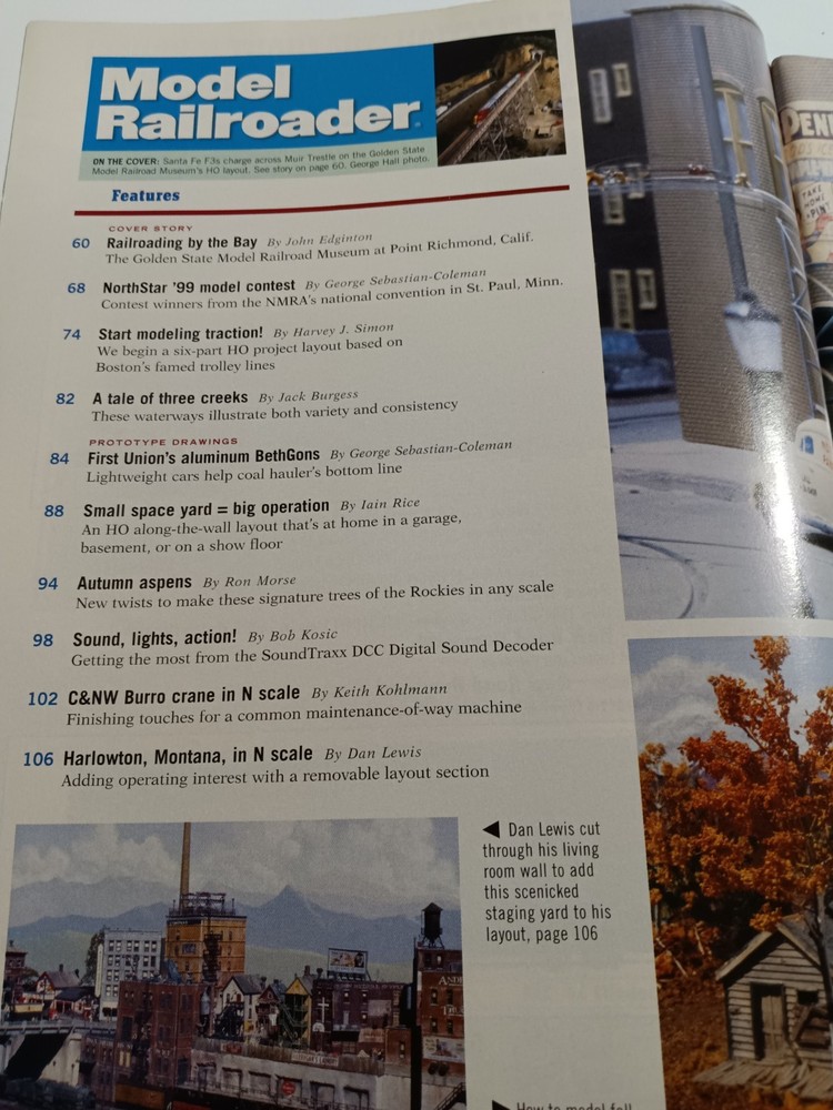 Model Railroader Magazine (October, 1999)