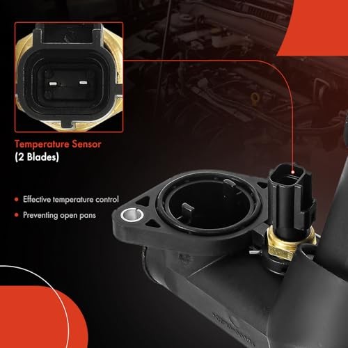Engine Coolant Thermostat Housing Assembly Compatible with Jaguar S-Type 2003
