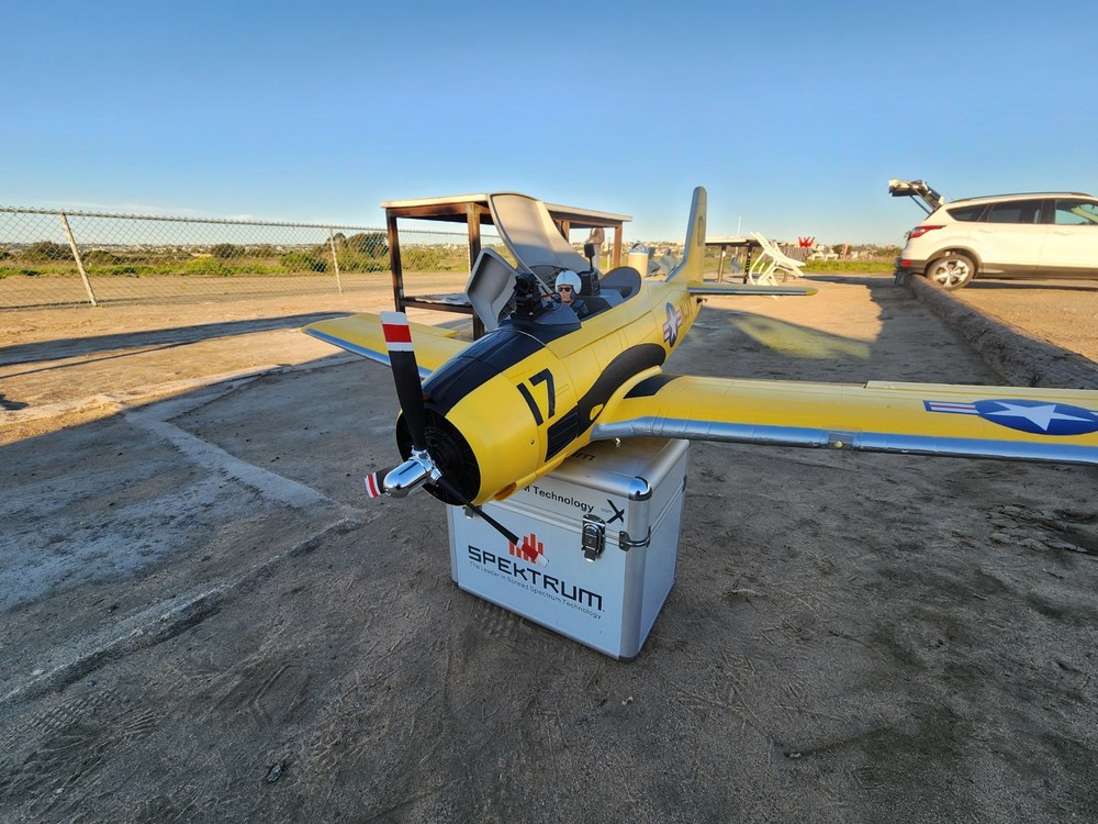 RC PLANE T-28 Trojan BNF FPV WITH DJI HEADTRACKER