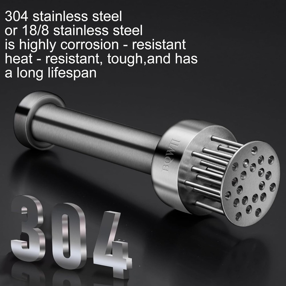 Stainless Steel Meat Tenderizer Tool, 21 Sharp Needles, Durable Easy-Grip