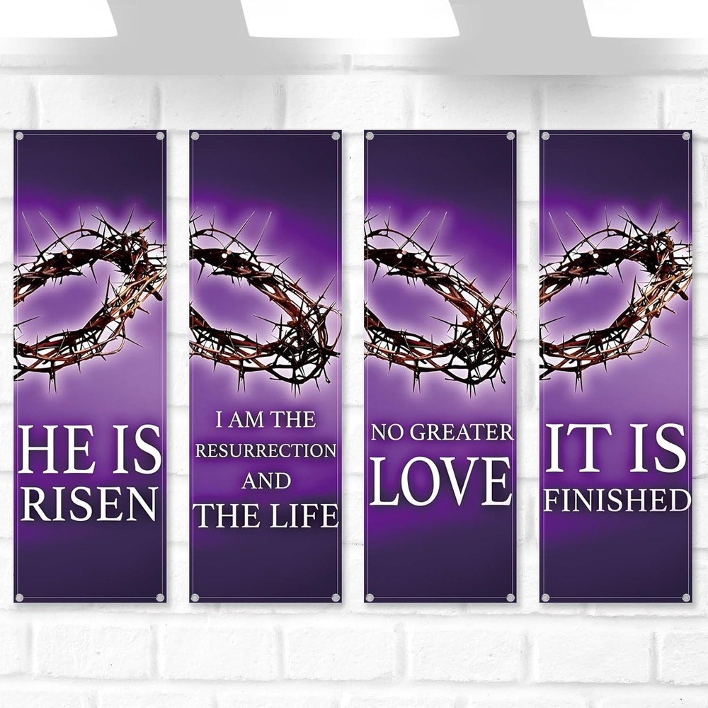 Inspirational Easter Banner Pack - Church Event Decor