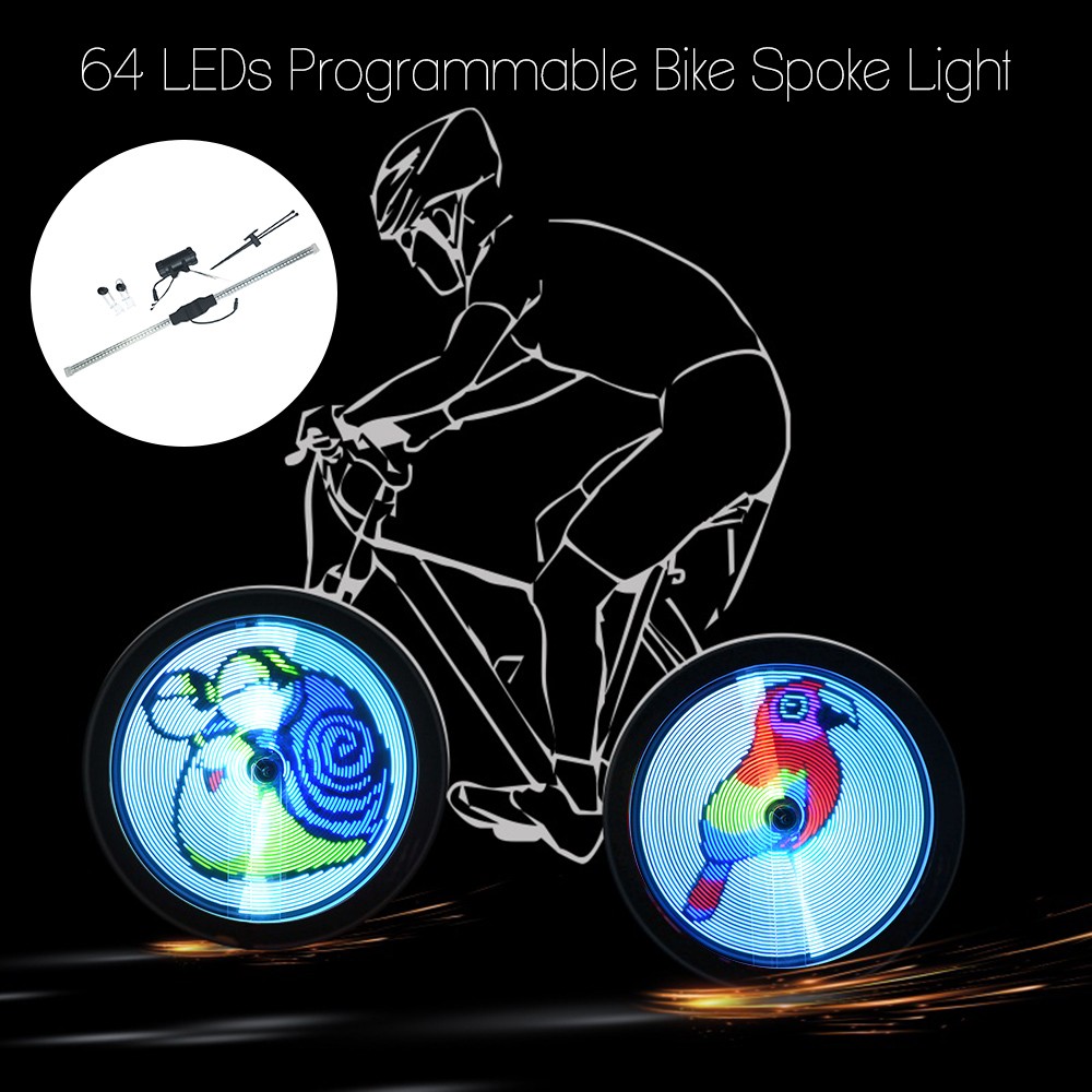 64 LEDs Wireless Spokes Lights Color Changing Programmable YAVL