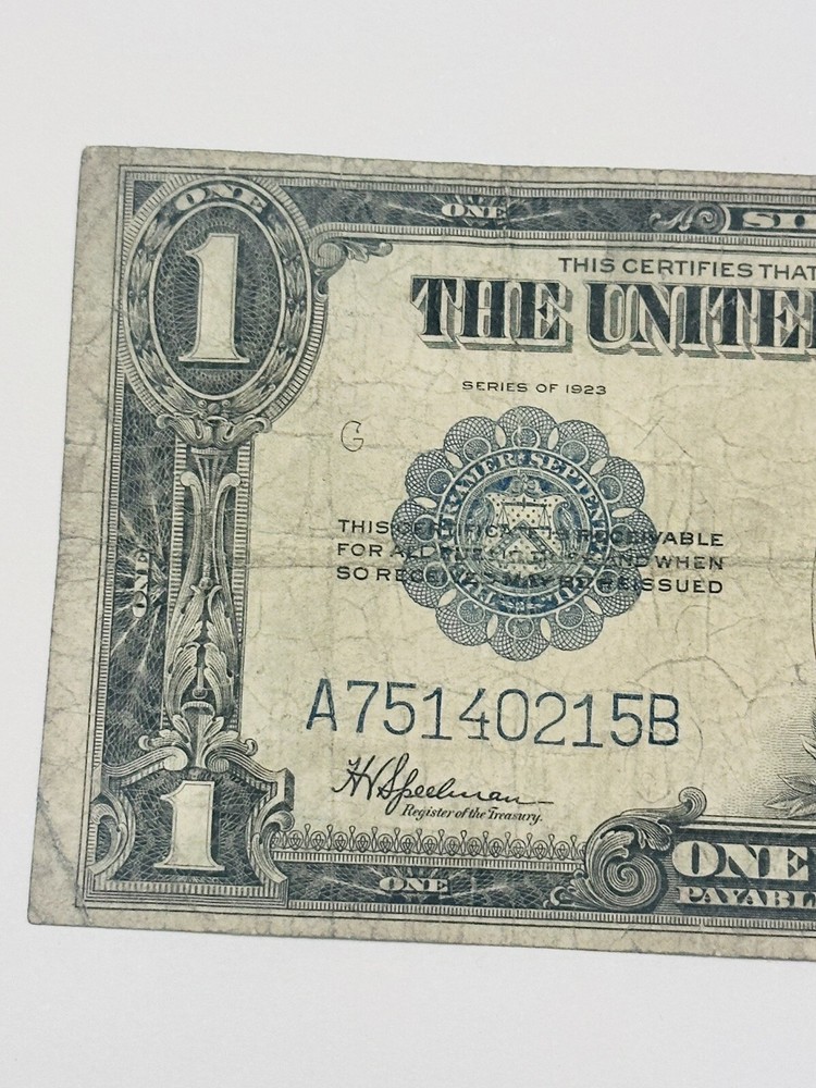 1923 $1 Silver Certificate Large Size HORSE BLANKET Note #59536