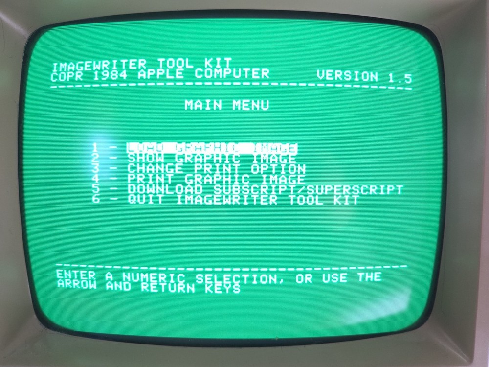 Apple ImageWriter Owner's User Manual Reference with Imagewriter Tool Kit disk