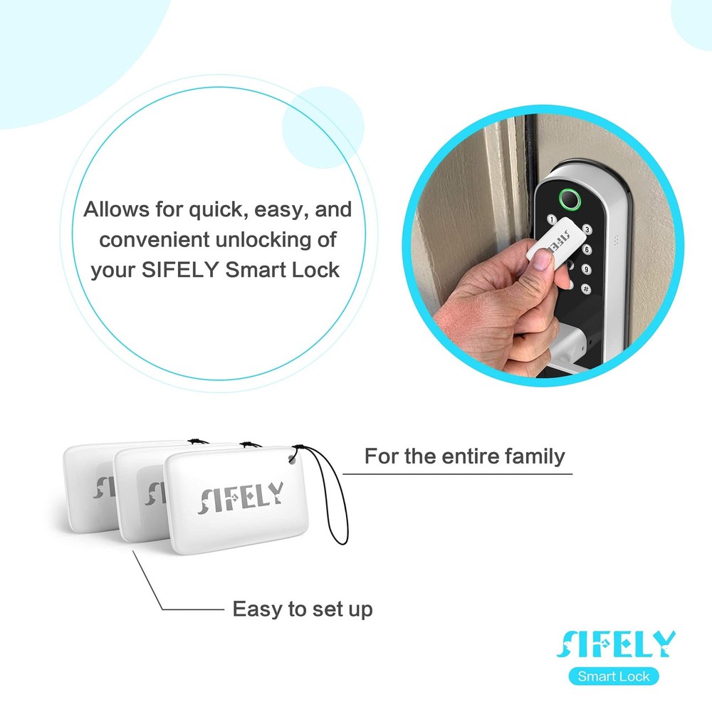 Sifely Smart Lock Key Fobs (3 Pack)