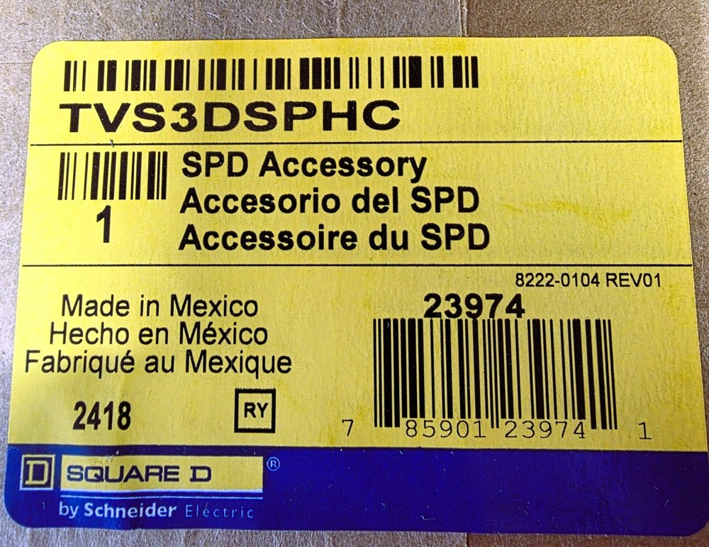 Square D TVS3DSPHC - SPD Accessory - 23974