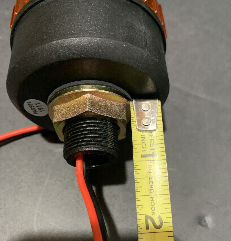WARNING Light Strobe Flashing Orange Threaded Base DC10-110V NEW