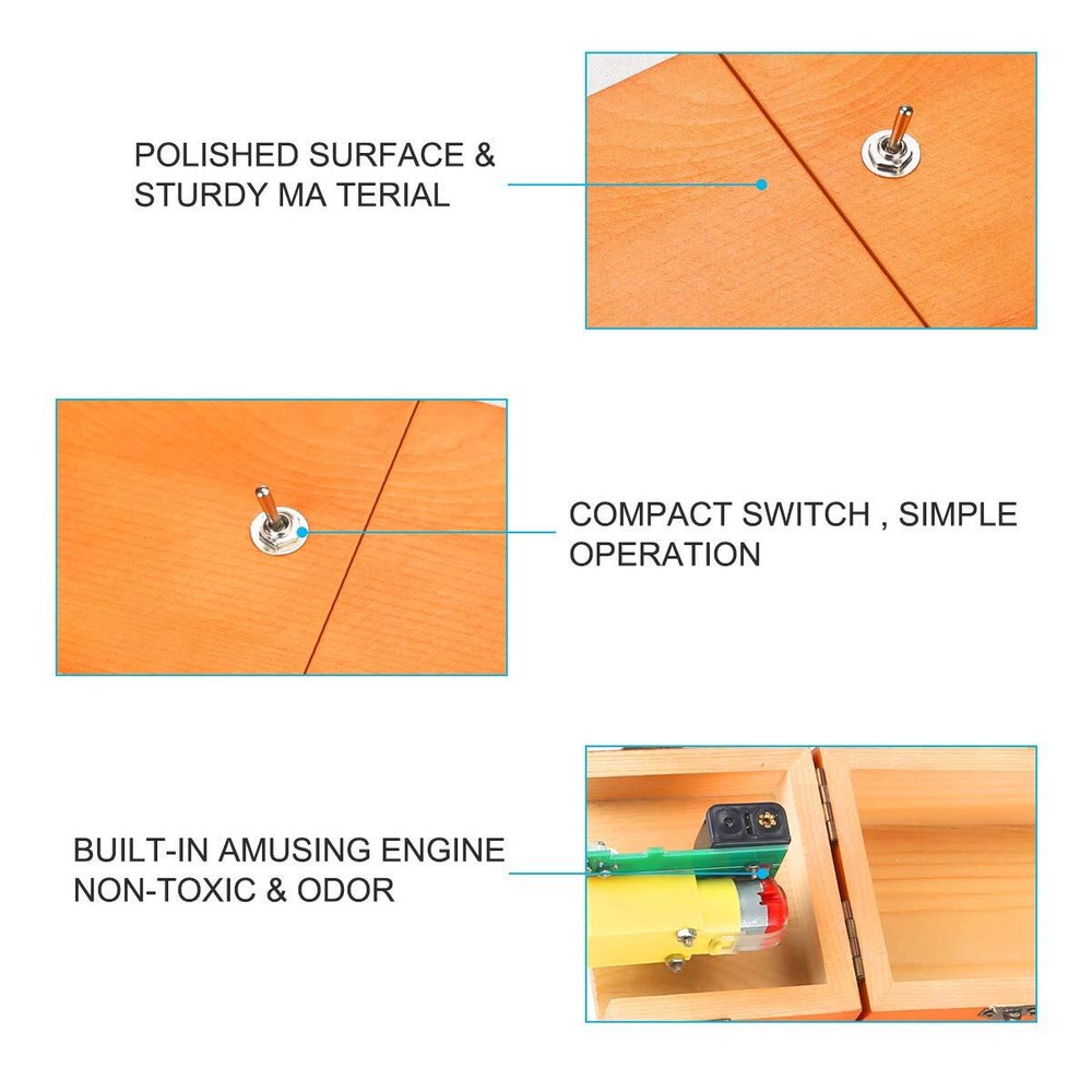 Turns Itself Off in Wooden Storage Box Alone Machine Fully Assemb