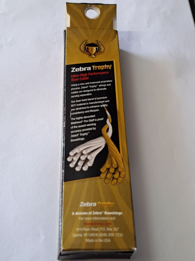 Zebra Trophy Bow Cable