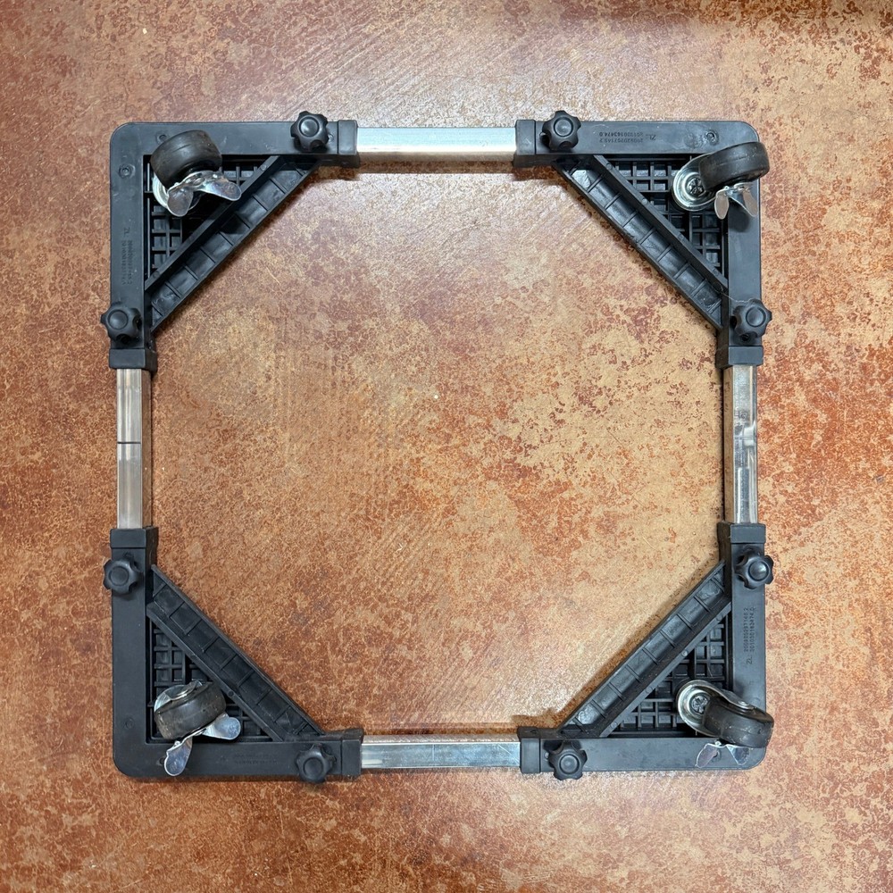 Washing Machine & Refrigerator Stand w/ 4 Locking Wheels, Adjustable Dolly