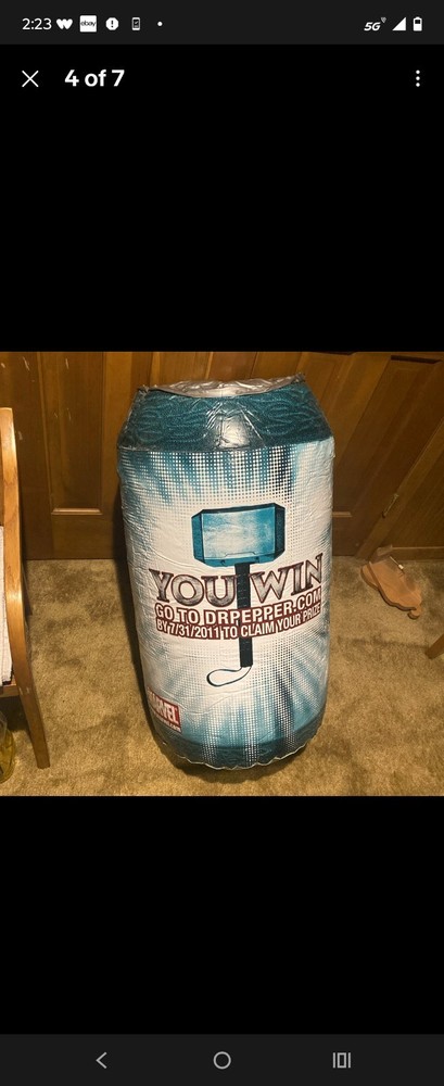 Thor Movie Inflatable Dr Pepper Can Promotion Advertisement Marvel 2011