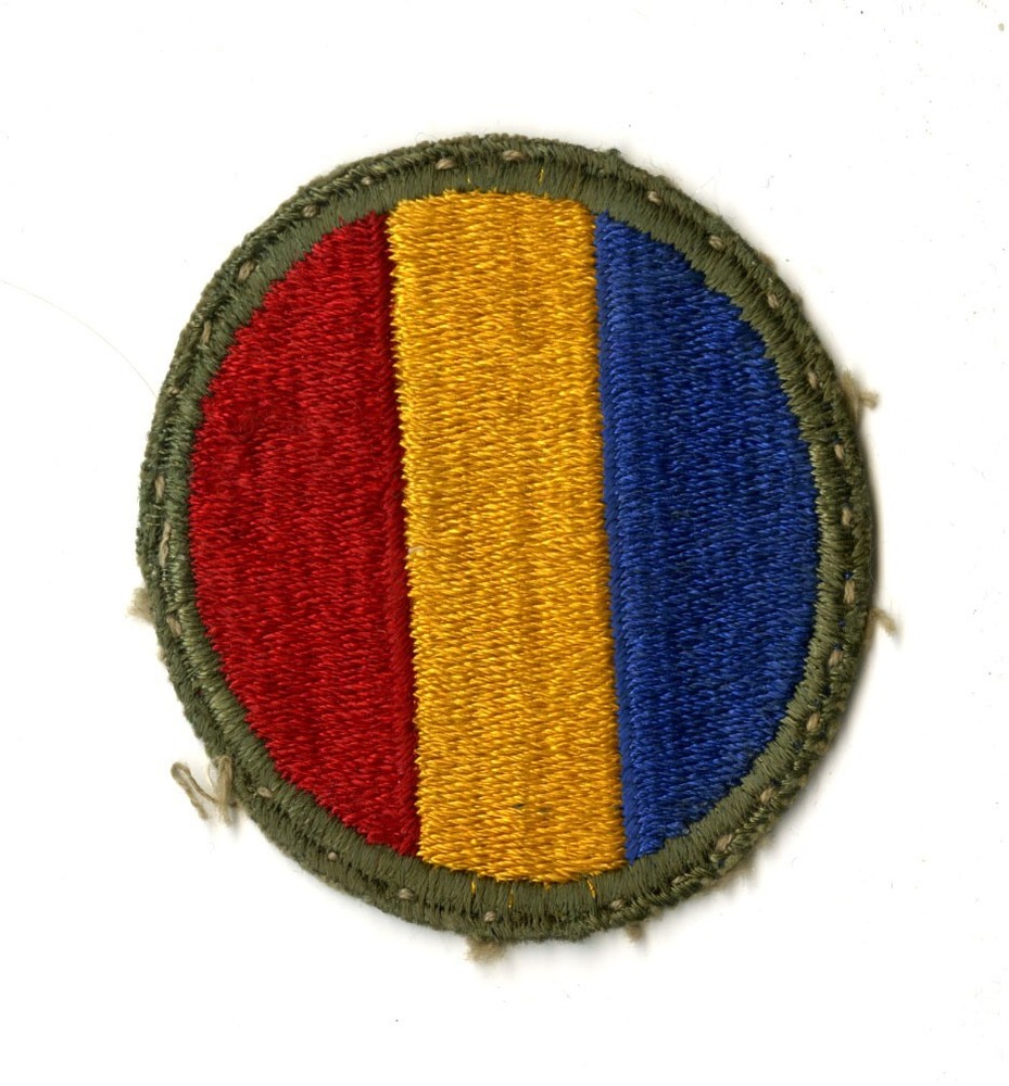 Replacement and Schools Command White Back Patch WWII Original