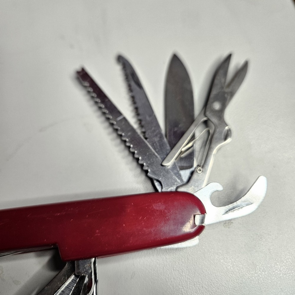 Multi Tool Pocket Knife Made In China Red Handles 11 Tools