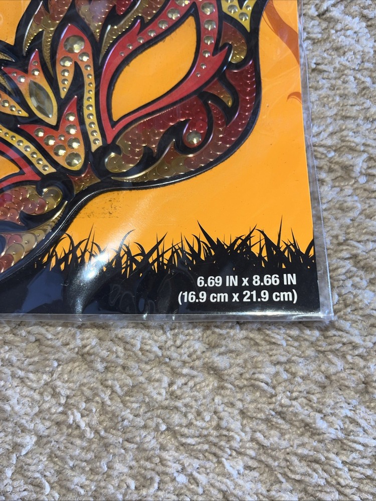 Metallic Embossed Mask, Reds