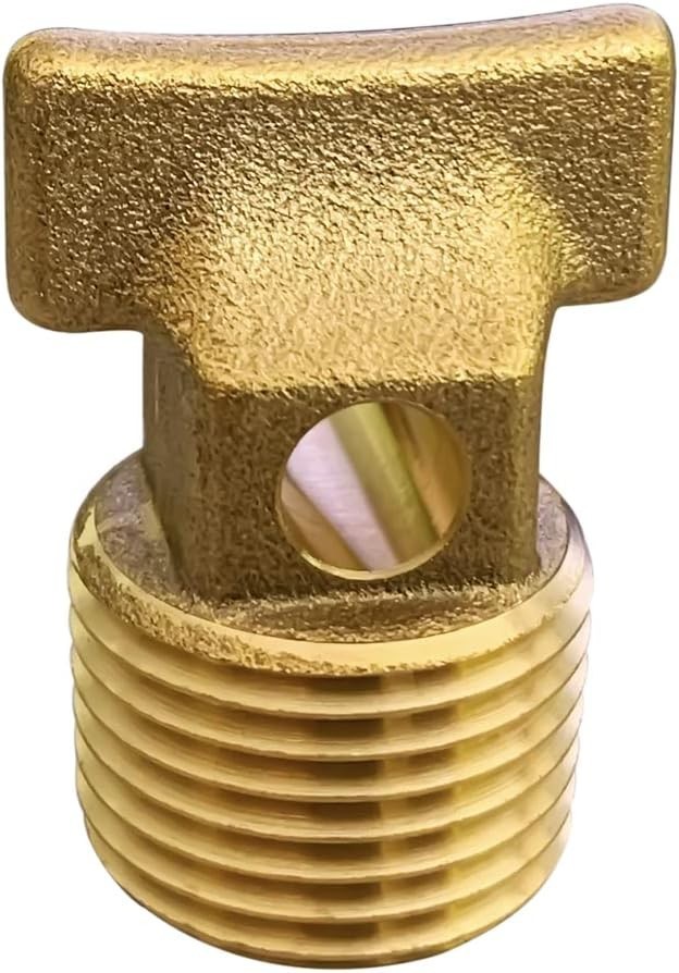 Solid Brass Boat Garboard Drain Plugs 1/2" NPT Thread For Boat Hulls