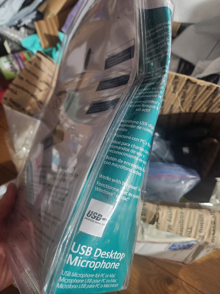 Logitech USB Desktop Microphone for PC Mac - BLACK/ SILVER