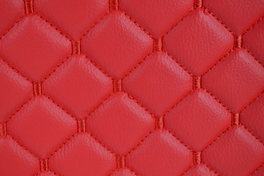 2 Red Dashboard Panel Mat Covers for Renault T truck Eco Leather with sensor