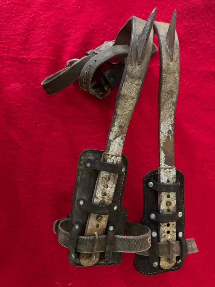 Vintage Bashlin Pole Climbing Spikes