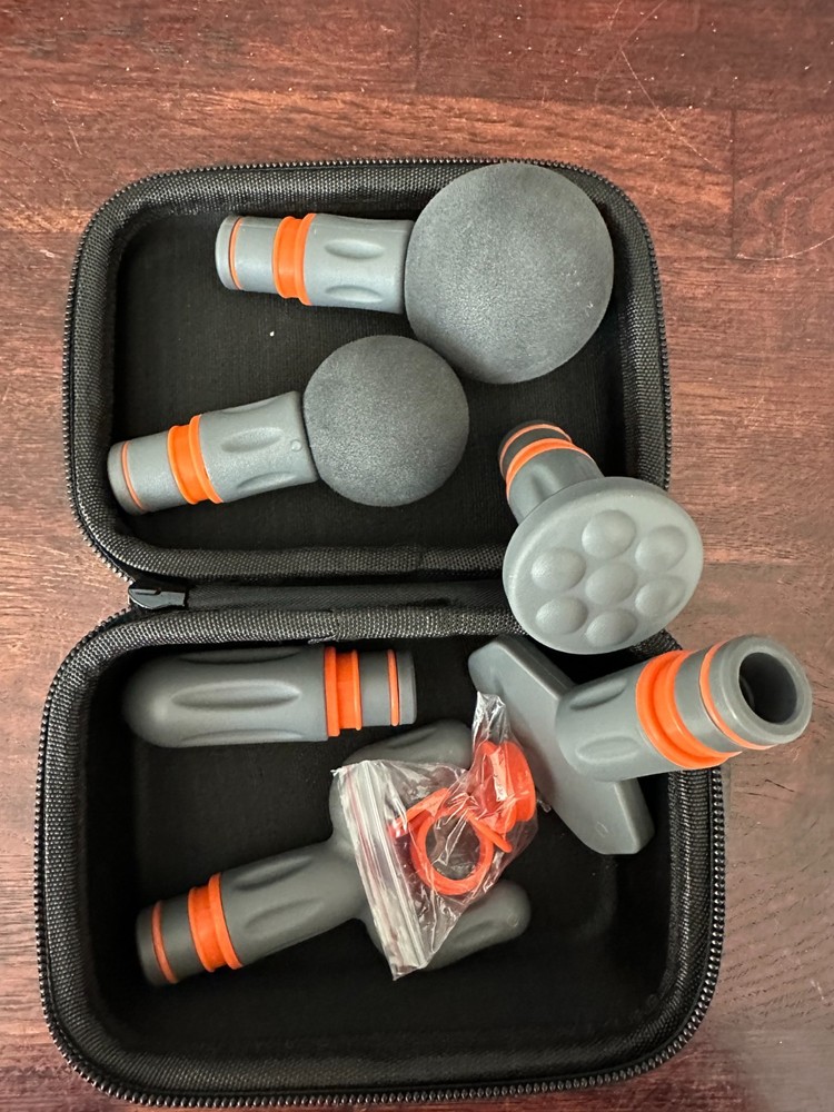 Sharper Image Power Percussion Deep Tissue Massager 6 Attachments & Case