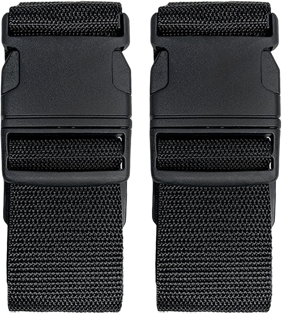 2 Pack Adjustable Suitcase Belts with Quick Release Buckle - Bright Colors