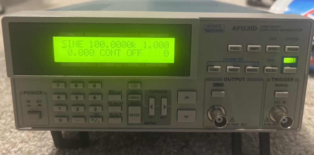 Sony Tektronix AFG310 Arbitrary Function Generator – Tested Working – Lab Grade