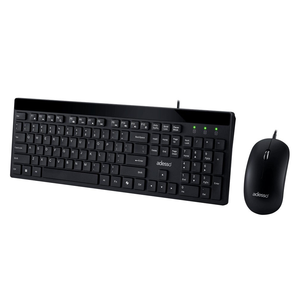 AKB-140CB USB Keyboard Mouse Combo 104 Key Optical Quiet Keys