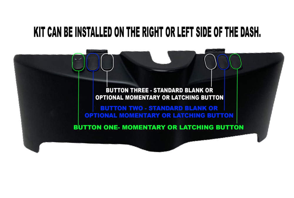 Three Auxiliary Latching Button Switch Panel . 14 - 23 Harley Davidson Touring