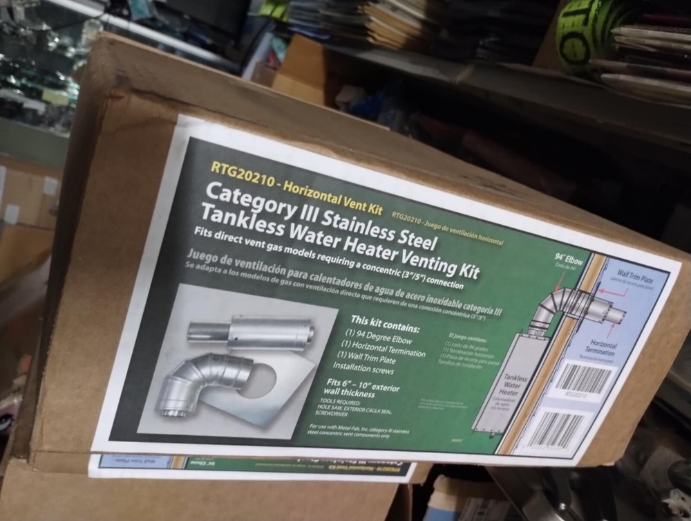 Rheem Horizontal Stainless Steel Concentric Termination Vent Kit RTG20210