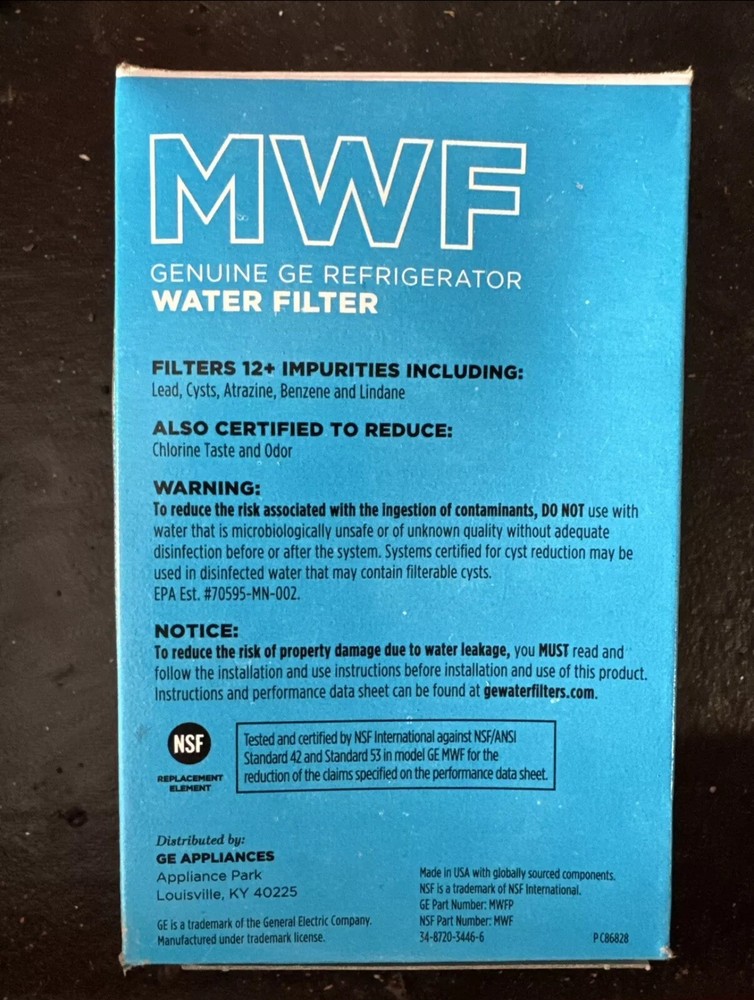 GE MWF Genuine Smart Water Filter