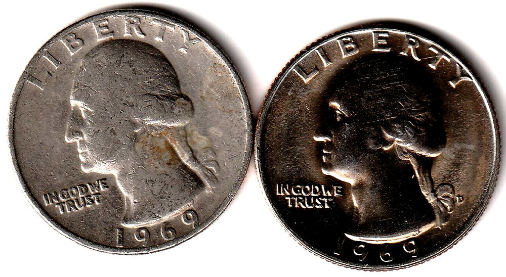 1969 P&D  Washington Quarter