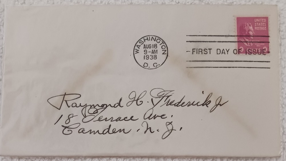 U.S - 1938 - WILLIAM HENRY HARRISON  - FDC - #166