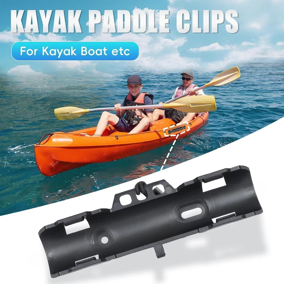 Kayak Paddle Holder with 2-Point Locking System for Standard Paddles