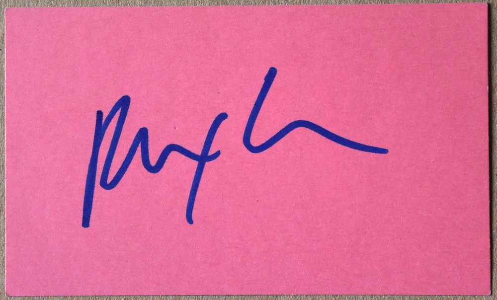 Rex Lee Hand Signed Card