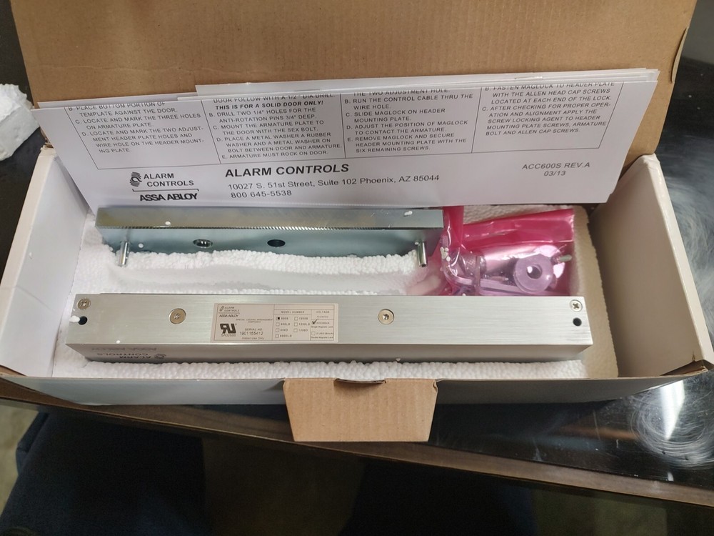 Alarm Controls 600S Single Door Electromagnetic Lock