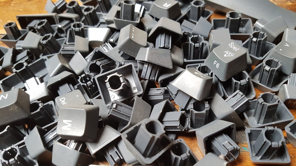 Keyboard Keys Job Lot Art Crafts Projects Plastic