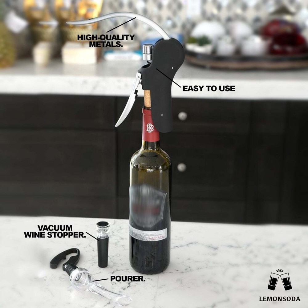 Screwpull Lever Wine Bottle Opener Set
