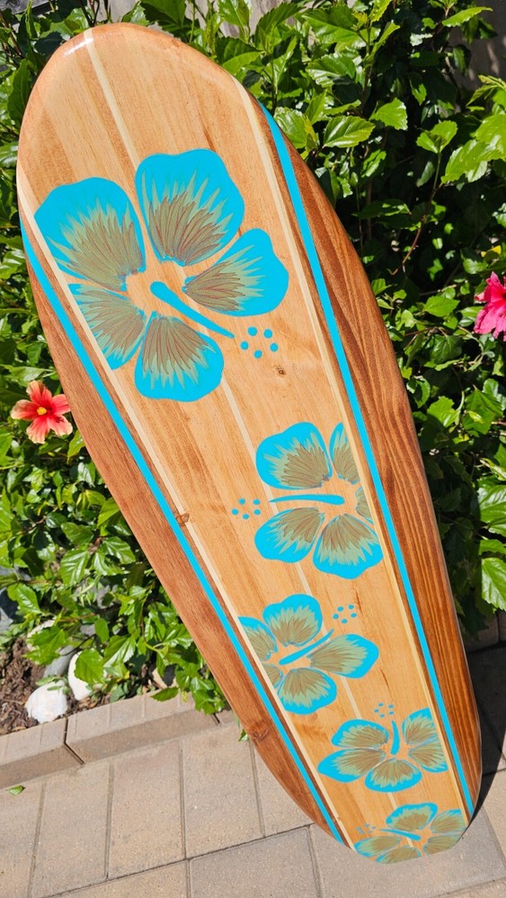 Surfboard Wall Art | Hawaiian Beach Decor | Decorative surf board