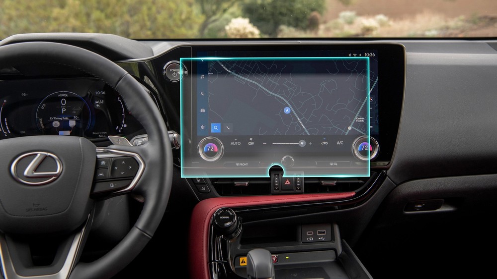 Crystal Clear Screen Protector for 2022 Lexus NX Vehicle Navigation